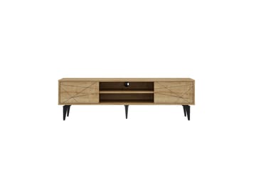 Sudama Tv-bänk 160 cm - Mediumfärgat trä - Möbler - TV- & Mediamöbler - TV bänk & mediabänk