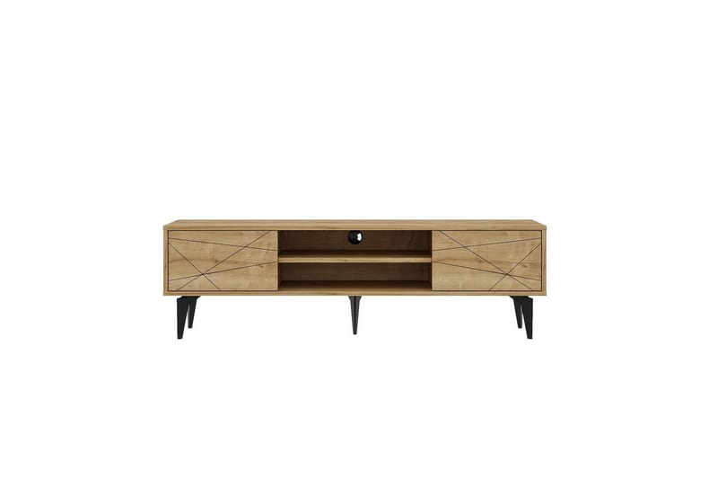 Sudama Tv-bänk 160 cm - Mediumfärgat trä - Möbler - TV- & Mediamöbler - TV bänk & mediabänk
