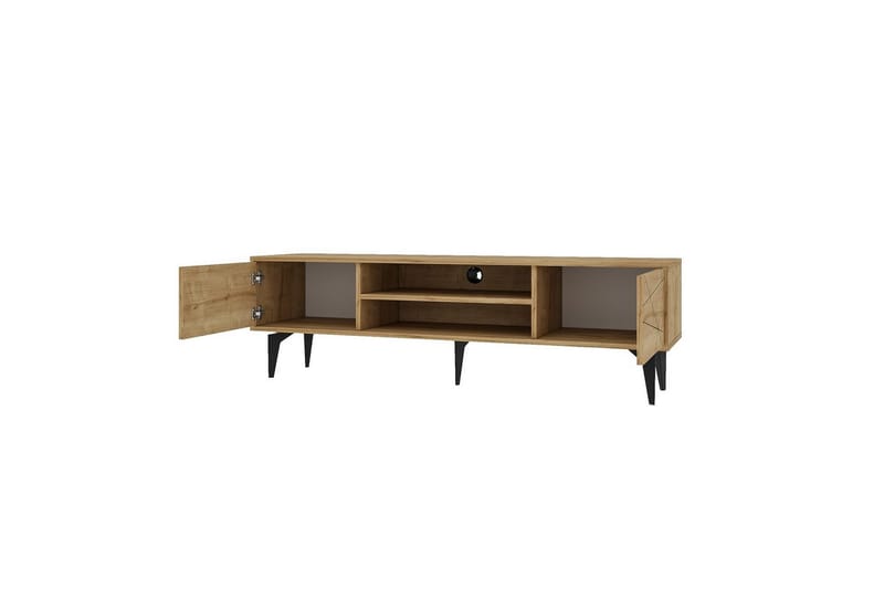 Sudama Tv-bänk 160 cm - Mediumfärgat trä - Möbler - TV- & Mediamöbler - TV bänk & mediabänk