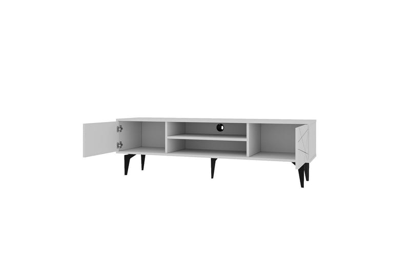 Sudama Tv-bänk 160 cm - Vit - Möbler - TV- & Mediamöbler - TV bänk & mediabänk