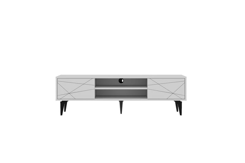 Sudama Tv-bänk 160 cm - Vit - Möbler - TV- & Mediamöbler - TV bänk & mediabänk
