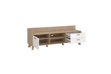 Sumita Tv-bänk 182 cm - Vit/Natur - Möbler - TV- & Mediamöbler - TV bänk & mediabänk