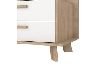 Sumita Tv-bänk 182 cm - Vit/Natur - Möbler - TV- & Mediamöbler - TV bänk & mediabänk