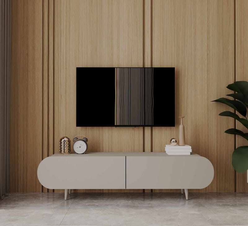 Svelor TV-bänk 140x49x30 cm - Sandstone - Möbler - TV- & Mediamöbler - TV bänk & mediabänk
