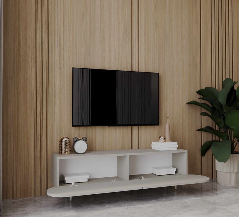 Svelor TV-bänk 160x49x30 cm - Sandstone - Möbler - TV- & Mediamöbler - TV bänk & mediabänk