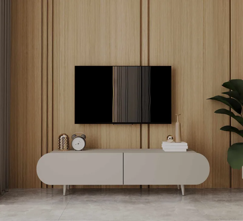 Svelor TV-bänk 160x49x30 cm - Sandstone - Möbler - TV- & Mediamöbler - TV bänk & mediabänk