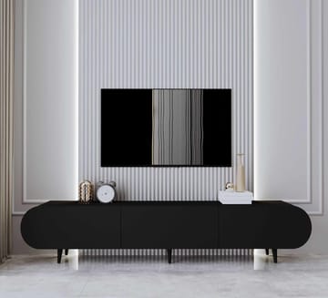 Svelor TV-bänk 180x49x30 cm - Svart - Möbler - TV- & Mediamöbler - TV bänk & mediabänk