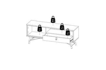 Tadami Tv-bänk 150 cm - Natur - Möbler - TV- & Mediamöbler - TV bänk & mediabänk