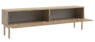 Takayo Golvstående Tv Bänk 175 cm med Förvaring i Ek - Beige - Möbler - TV- & Mediamöbler - TV bänk & mediabänk