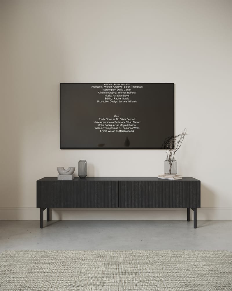 Takayo Tv-bänk 176 cm - Svart - Möbler - TV- & Mediamöbler - TV bänk & mediabänk