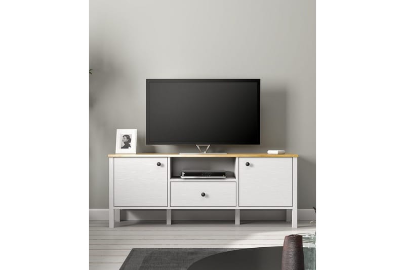 Talan Tv-bänk 150 cm - Natur/Vit - Möbler - TV- & Mediamöbler - TV bänk & mediab änk
