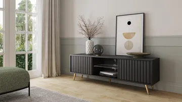 Tapas Tv-bänk 135 cm - Svart - Möbler - TV- & Mediamöbler - TV bänk & mediabänk