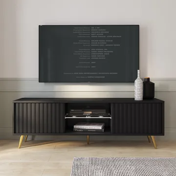 Tapas Tv-bänk 135 cm - Svart - Möbler - TV- & Mediamöbler - TV bänk & mediabänk
