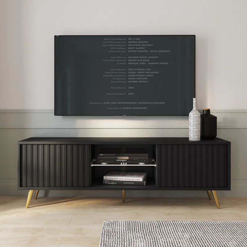 Tapas Tv-bänk 135 cm - Svart - Möbler - TV- & Mediamöbler - TV bänk & mediabänk