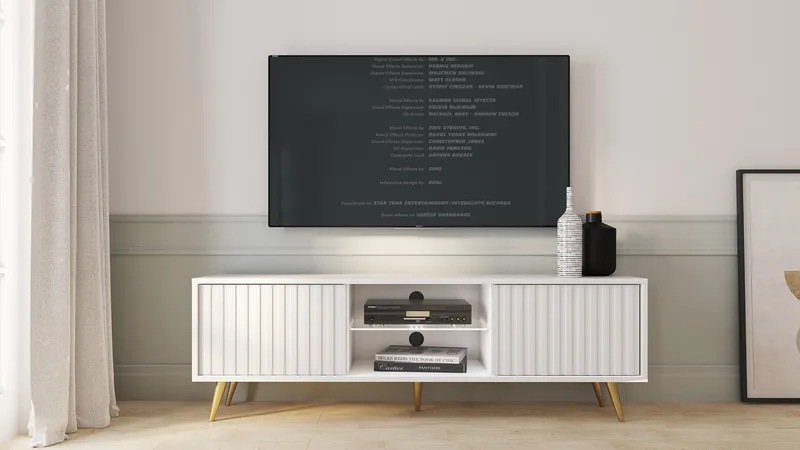 Tapas Tv-bänk 135 cm - Vit - Möbler - TV- & Mediamöbler - TV bänk & mediabänk