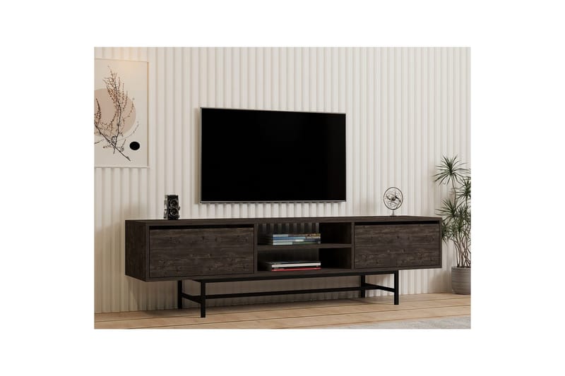 Tauber Tv-bänk 180 cm - Antracit - Möbler - TV- & Mediamöbler - TV bänk & mediabänk