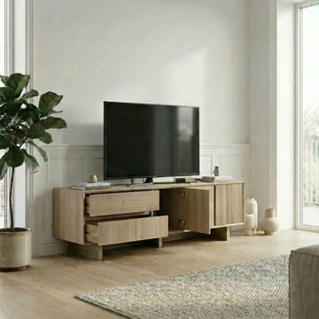 Tavon TV-bänk 180x55x45 cm - Naturlig ek - Möbler - TV- & Mediamöbler - TV bänk & mediabänk