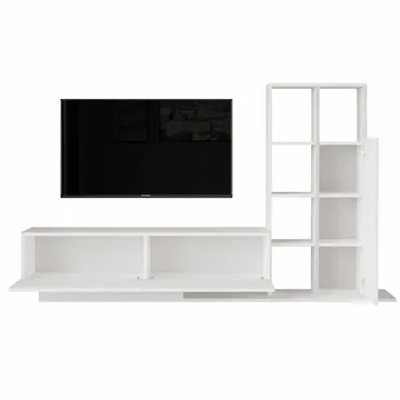 Tavren TV-bänk 201,2x123,6x29,5 cm - Vit - Möbler - TV- & Mediamöbler - TV-skåp
