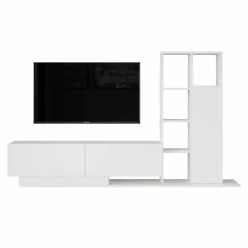 Tavren TV-bänk 201,2x123,6x29,5 cm - Vit - Möbler - TV- & Mediamöbler - TV-skåp