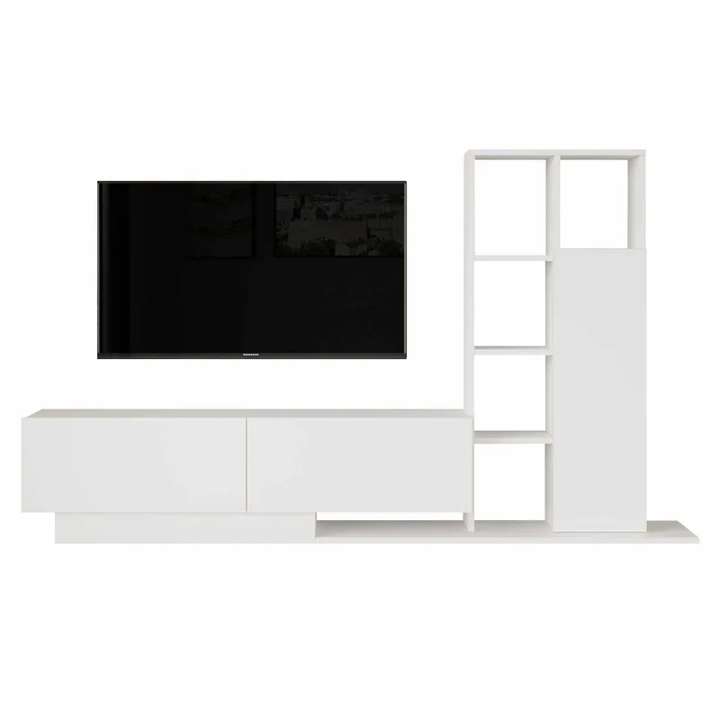 Tavren TV-bänk 201,2x123,6x29,5 cm, Vit