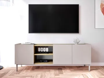 Tavrin Tv-bänk 153 cm - Beige - Möbler - TV- & Mediamöbler - TV bänk & mediabänk