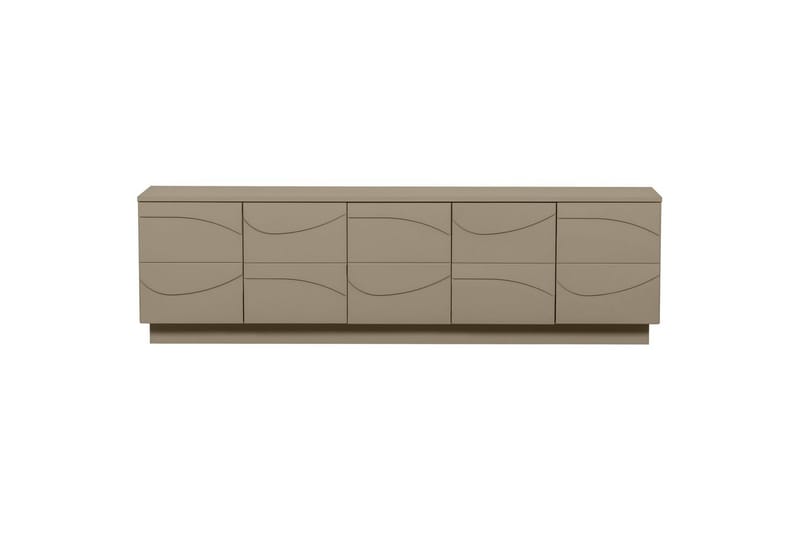 Teo Golvstående TV-bänk 180 cm med Förvaring i Målat Trä - Beige - Möbler - TV- & Mediamöbler - TV bänk & mediabänk
