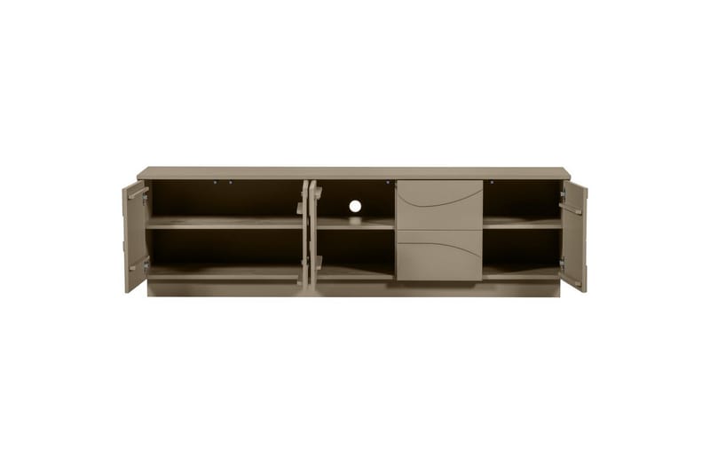 Teo Golvstående TV-bänk 180 cm med Förvaring i Målat Trä - Beige - Möbler - TV- & Mediamöbler - TV bänk & mediabänk