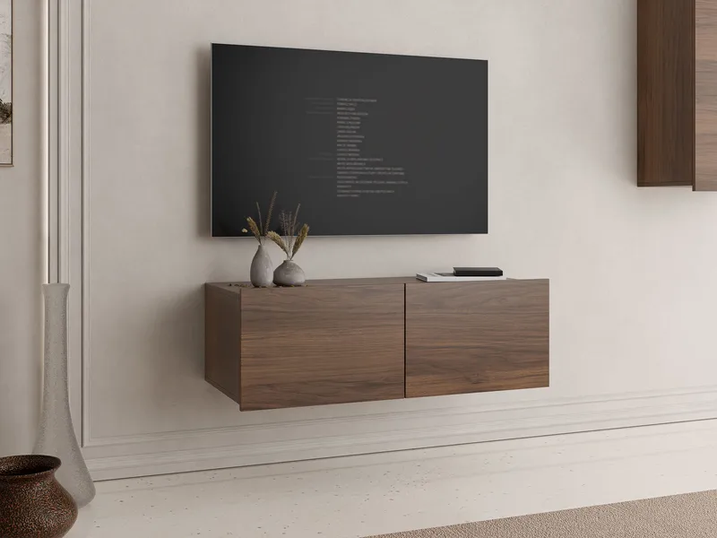 Tessan Tv-bänk 100 cm - brun - Möbler - TV- & Mediamöbler - TV bänk & mediabänk