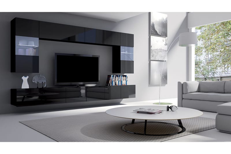 Tessan Tv-möbelset - Svart - Möbler - TV- & Mediamöbler - TV-möbelset