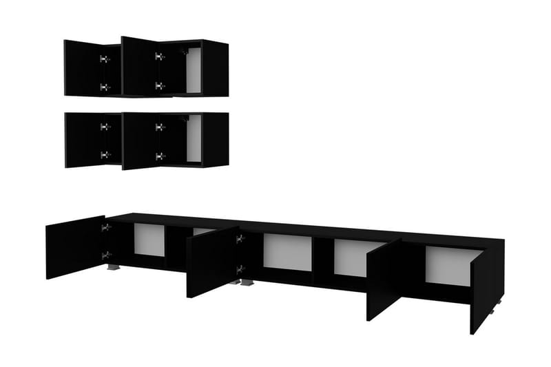Tessan Tv-möbelset - Svart - Möbler - TV- & Mediamöbler - TV-möbelset