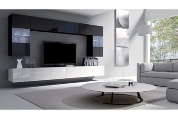Tessan Tv-möbelset - Svart/Vit - Möbler - TV- & Mediamöbler - TV-möbelset