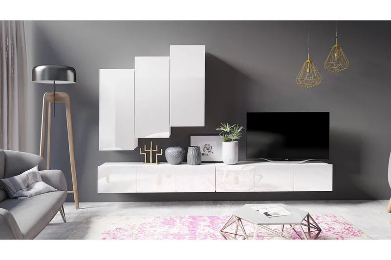 Tessan Tv-möbelset - Vit - Möbler - TV- & Mediamöbler - TV-möbelset