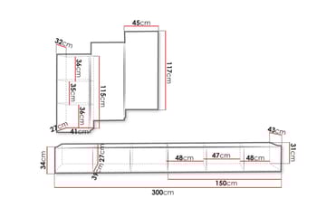 Tessan Tv-möbelset - Vit - Möbler - TV- & Mediamöbler - TV-möbelset