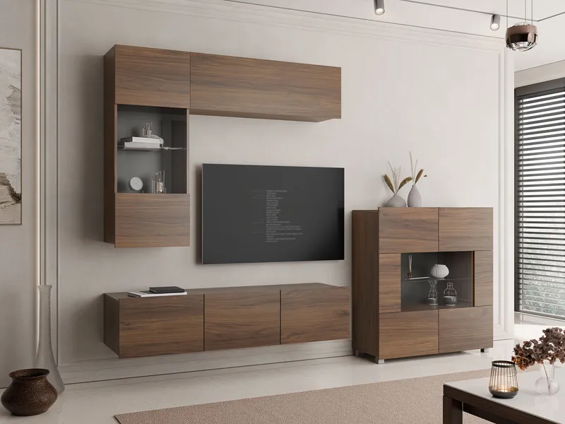 Tessan Tv väggenhet - brun - Möbler - TV- & Mediamöbler - TV-möbelset