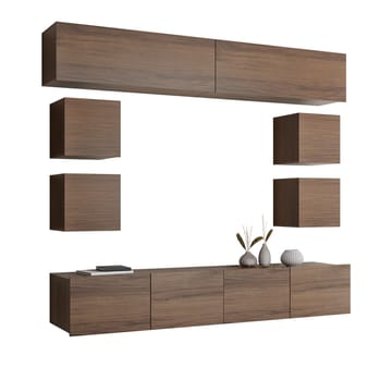 Tessan Tv väggenhet - brun - Möbler - TV- & Mediamöbler - TV-möbelset