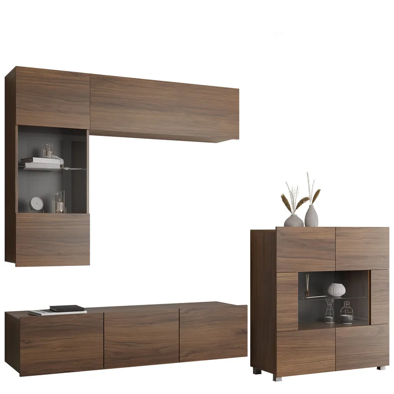 Tessan Tv väggenhet, brun