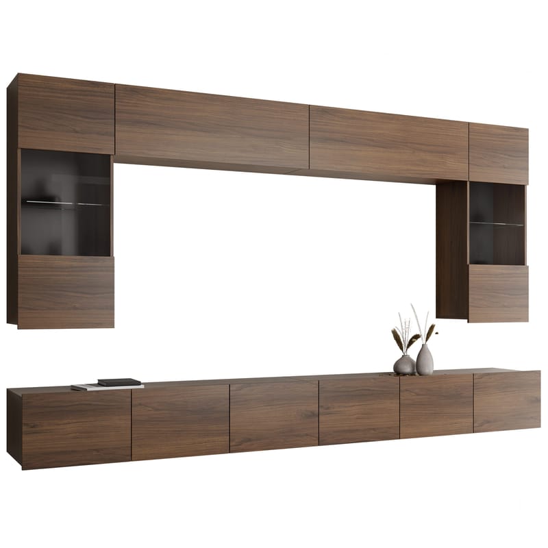 Tessan Tv väggenhet, brun