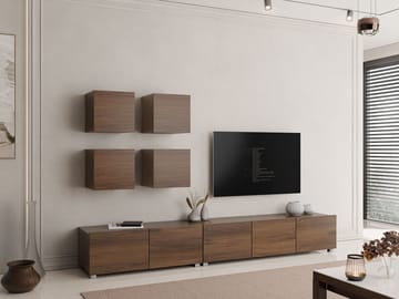 Tessan Tv väggenhet - brun - Möbler - TV- & Mediamöbler - TV-möbelset