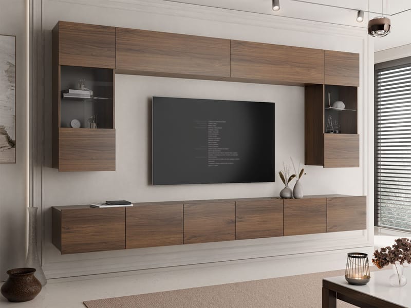 Tessan Tv väggenhet - brun - Möbler - TV- & Mediamöbler - TV-möbelset