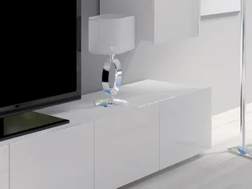 Tessan Tv väggenhet med LED-belysning - blå - Möbler - TV- & Mediamöbler - TV-möbelset