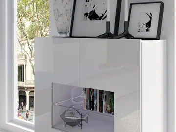 Tessan Tv väggenhet med LED-belysning - blå - Möbler - TV- & Mediamöbler - TV-möbelset