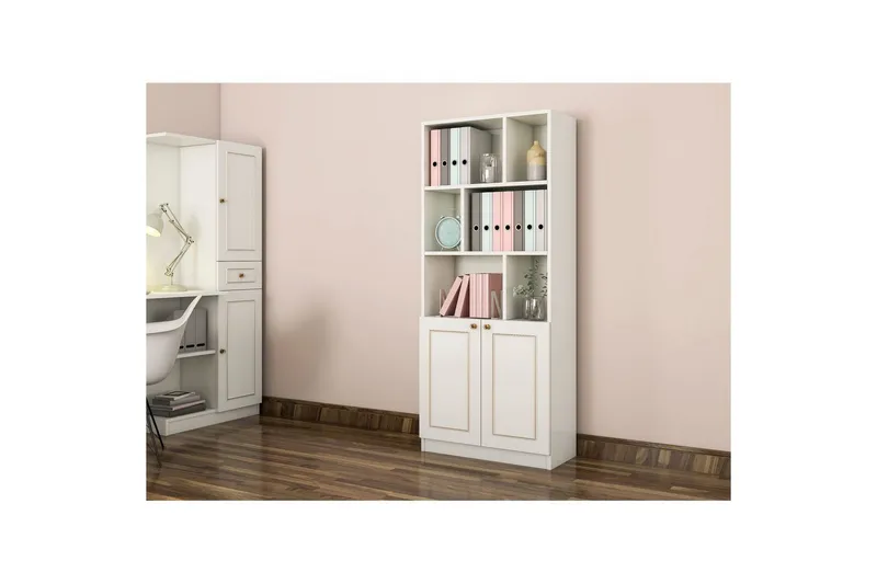 Thyrel Bokhylla 70 cm - Matt Vit - Förvaring - Hylla - Bokhylla