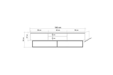 Toporias Tv-bänk 180 cm - Beige - Möbler - TV- & Mediamöbler - TV bänk & mediabänk