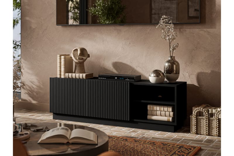 Torvalen Tv-bänk 150 cm - Svart - Möbler - TV- & Mediamöbler - TV bänk & mediabänk