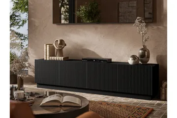 Torvalen Tv-bänk 200 cm - Svart - Möbler - TV- & Mediamöbler - TV bänk & mediabänk