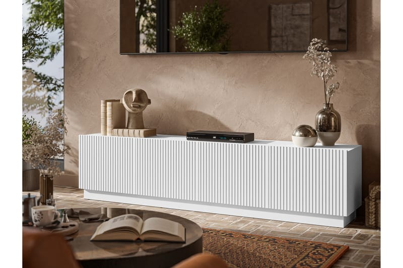 Torvalen Tv-bänk 200 cm - Vit - Möbler - TV- & Mediamöbler - TV bänk & mediabänk