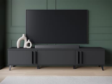 Torvos Tv-bänk 180 cm - Svart - Möbler - TV- & Mediamöbler - TV bänk & mediabänk