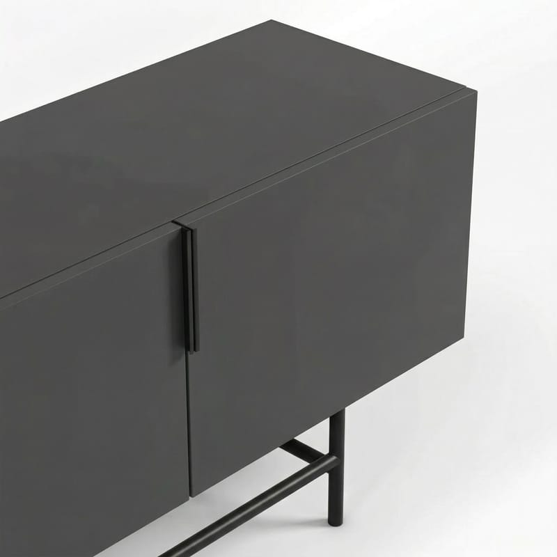 Truvia TV-bänk 200x55x35 cm - Antracit och svart - Möbler - TV- & Mediamöbler - TV bänk & mediabänk