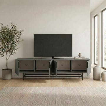 Truvia TV-bänk 200x55x35 cm - Antracit och svart - Möbler - TV- & Mediamöbler - TV bänk & mediabänk