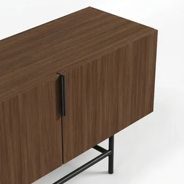 Truvia TV-bänk 200x55x35 cm - Valnöt och svart - Möbler - TV- & Mediamöbler - TV bänk & mediabänk